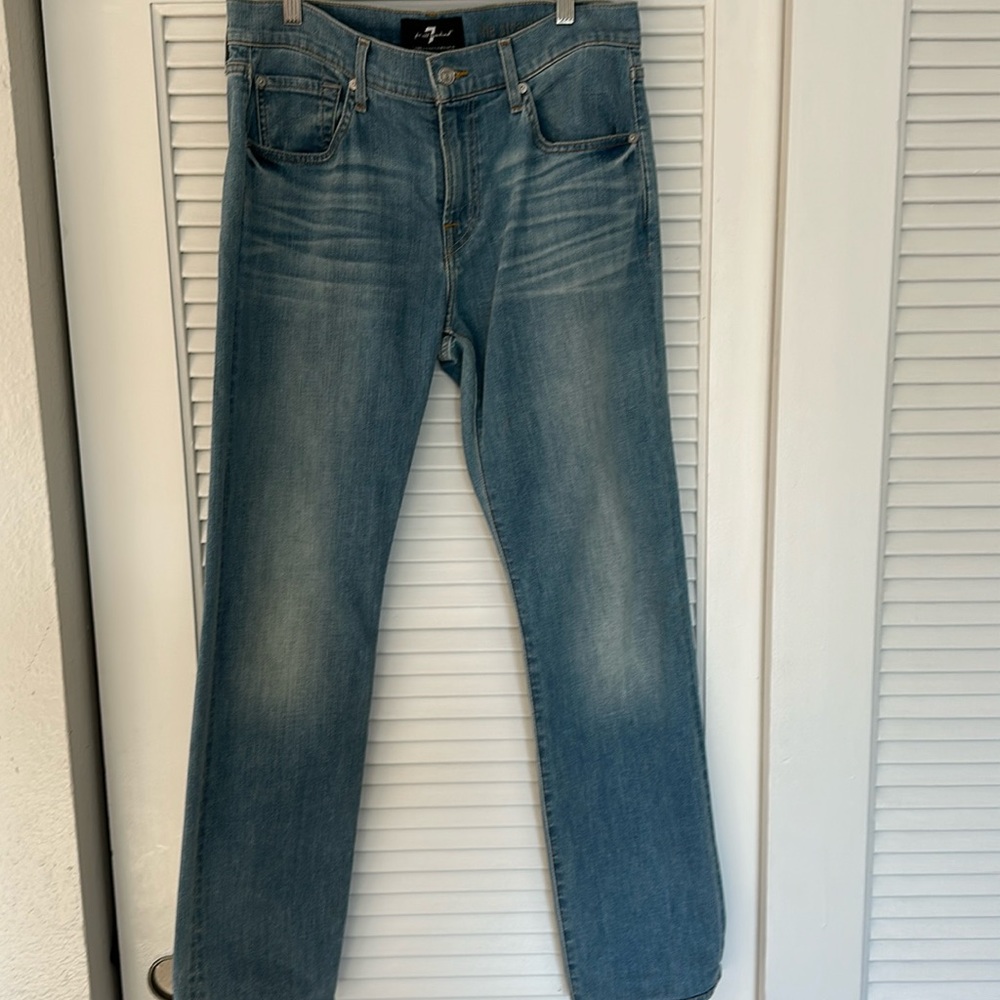 Straight Fit “Luxe Performance Denim” Indigo 32 W 7 for all Mankind